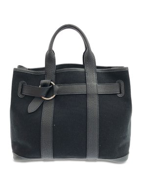 Hermes Black Toile and Negonda Ceinture PM