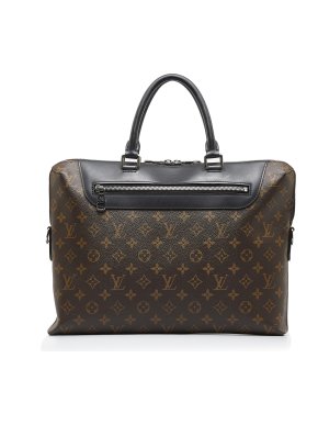 Louis Vuitton Coated Canvas Monogram Macassar Porte Documents Jour NM