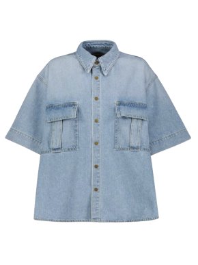 Petar Petrov 'Elvin' Denim Oversized Pocket Shirt