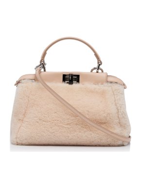 Fendi Beige Mini Peekaboo Bag