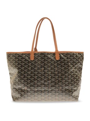 Goyard Black Goyardine Saint Louis PM Tote