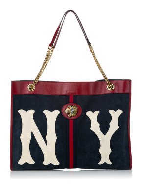 Gucci Large Suede Rajah Tote Bag