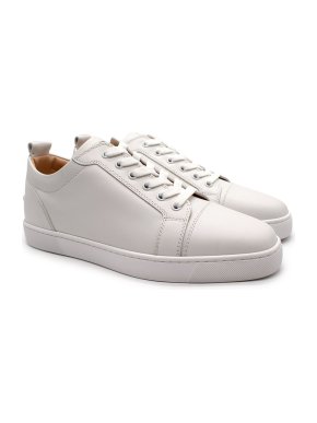 Christian Louboutin White Louis Junior Platform Sneakers