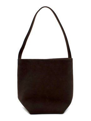 The Row Medium Brown Suede N/S Park Tote Bag