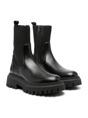 Moncler Enfant Black Petit Neue Chelsea Ankle Boots