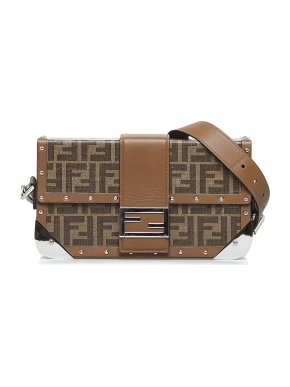 Fendi Brown Zucca Baguette Trunk