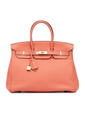 Hermes Birkin 35 Retourne in Crevette Togo Leather with Palladium Hardware