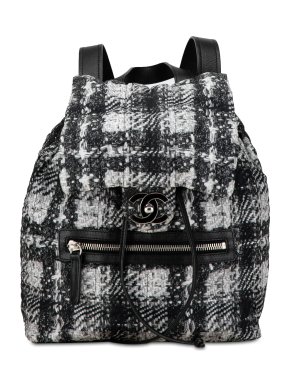Chanel CC Nylon Tweed Effect Backpack