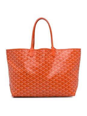 Goyard Orange Goyardine Saint Louis PM Tote Bag