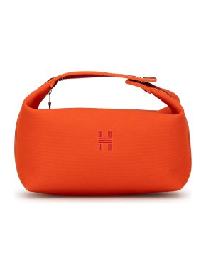 Hermes Orange Large Toile Bride A Brac
