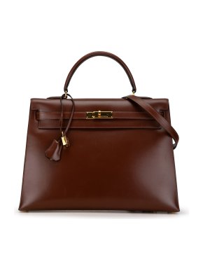 Hermes Noisette Box Calf Kelly Sellier 35