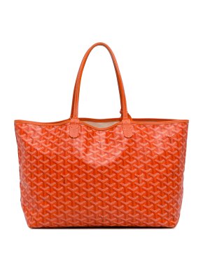 Goyard Orange Goyardine Saint Louis PM Tote