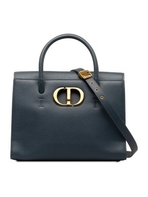Dior Blue Large Calfskin Saint Honore Tote