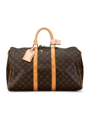 Louis Vuitton Coated Canvas Monogram Keepall 45