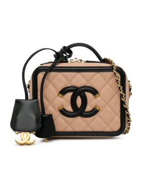 Chanel CC Filigree Small Vanity Case