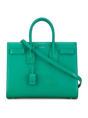 Saint Laurent Emerald Green Small Sac De Jour
