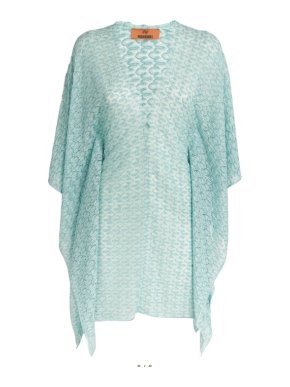 Missoni Metallic Blue Beach Cover Up