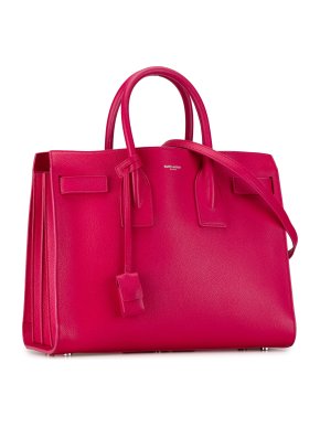 Saint Laurent Pink Leather Small Sac De Jour