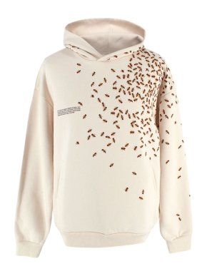Pangaia Cream Bee for Change Hoodie