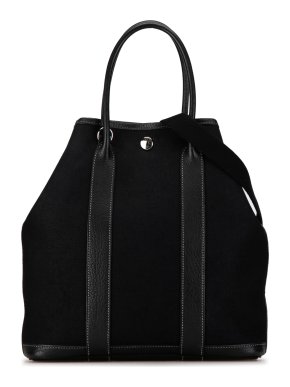 Hermes Black Toile Garden Party File 28