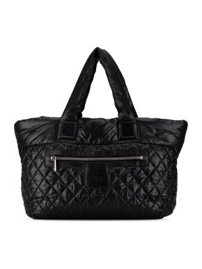 Chanel Black Large Coco Cocoon Tote Bag