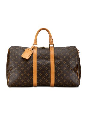 Louis Vuitton Coated Canvas Monogram Keepall 45