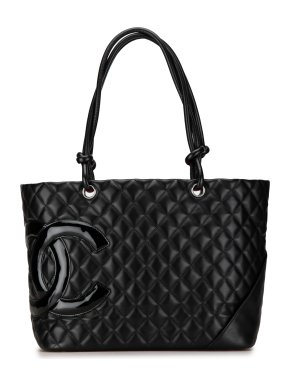 Chanel Black Quilted Lambskin Large  Cambon Ligne Tote