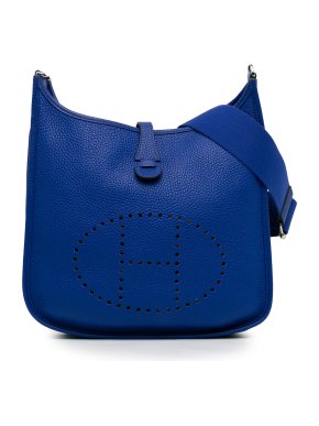 Hermes Blue Clemence Evelyne III PM