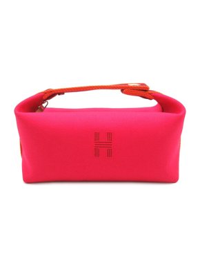 Hermes Pink Canvas Small Toile Bride A Brac