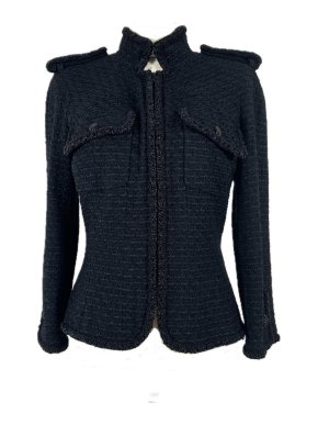 Chanel Coveted Black Tweed Jacket