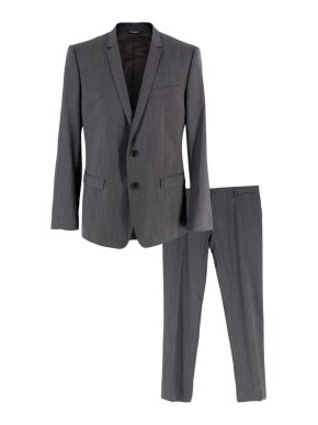 Dolce & Gabbana Grey Wool Suit
