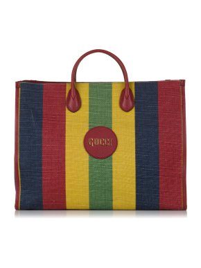 Gucci Multicoloured Baiadera Striped Tote Bag