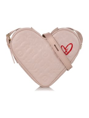 Louis Vuitton Pink Monogram Empreinte Fall In Love Coeur