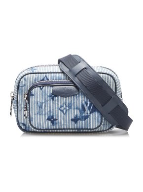 Louis Vuitton Monogram Denim Watercolor Hickory Stripes Outdoor Pouch