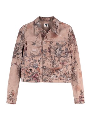 Dior Pink Floral  Denim Jacket