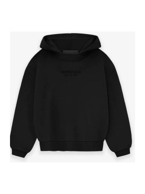 Fear of God Essentials Black Cropped Hoodie