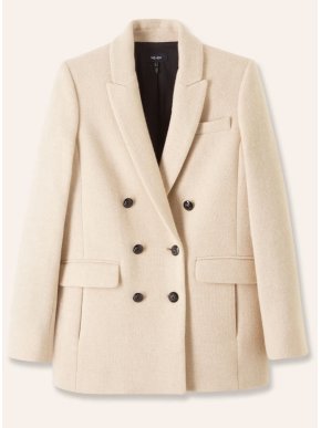ME + EM  Butter Double Breasted Blazer Coat