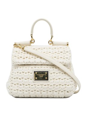 Dolce & Gabbana White Crochet Miss Sicily