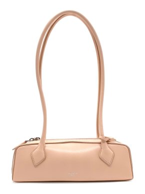 Alaia Nude Peach Small Goatskin Le Teckel Bag