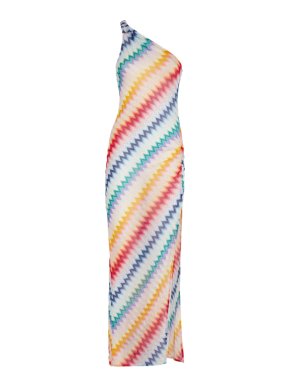 Missoni Multicoloured One Shoulder Maxi Dress