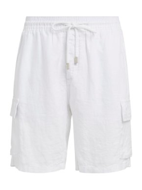 Vilebrequin White Linen Baie Shorts