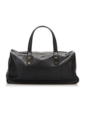 Chanel Black Chocolate Bar Leather Shoulder Bag