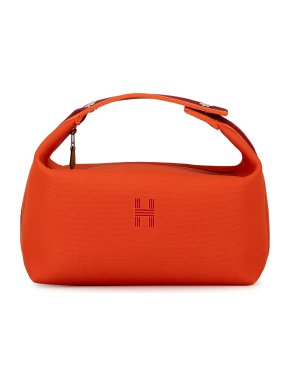Hermes Orange Toile Small Bride A Brac