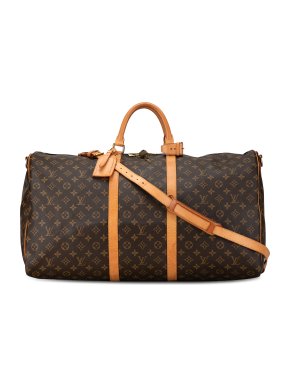 Louis Vuitton Coated Canvas Monogram Keepall Bandouliere 60