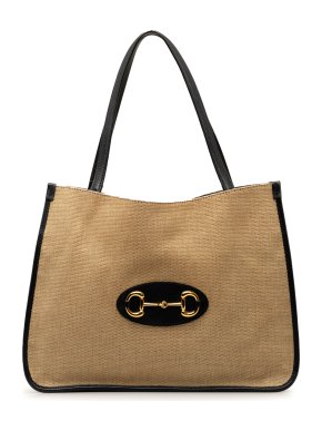 Gucci Canvas Horsebit 1955 Tote Bag