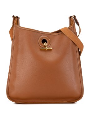 Hermes Gold Courchevel Vespa PM Crossbody Bag