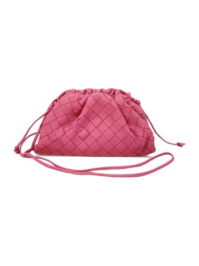 Bottega Veneta Pink Intrecciato The Mini Pouch