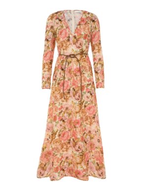 Zimmermann Zimmerman Golden Rose Plunge Maxi Dress