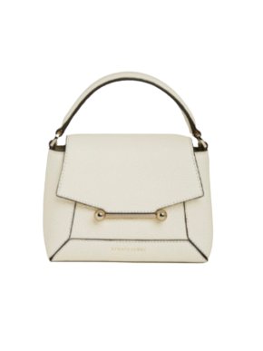 Stratheberry Strathberry Cream Leather Nano Mosaic Top Handle Bag