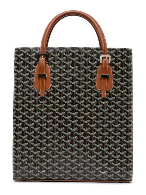 Goyard Black Goyardine Comores GM Tote Bag